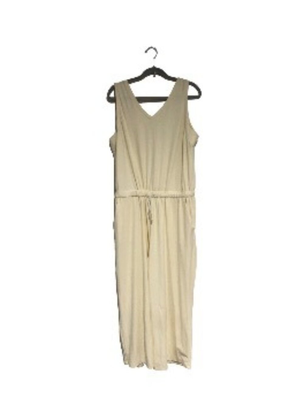 Old Navy butter yellow sleeveless jumpsuit size XL beachy comfort travel casual